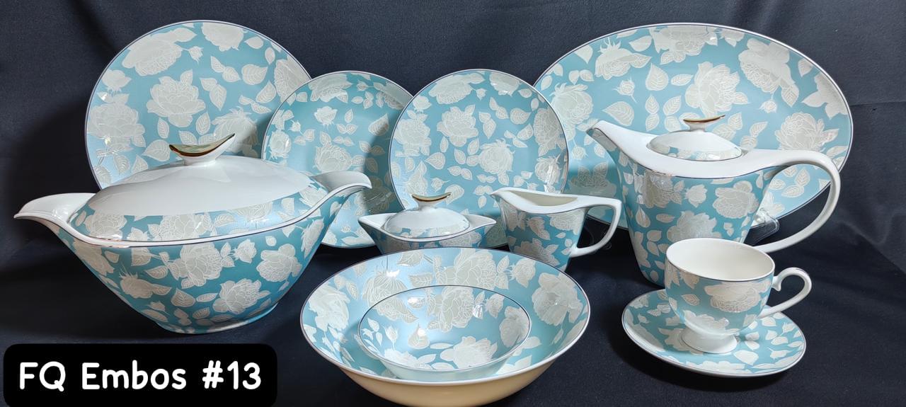 8Persons 61pcs Super Bone China Full Print Dinner set